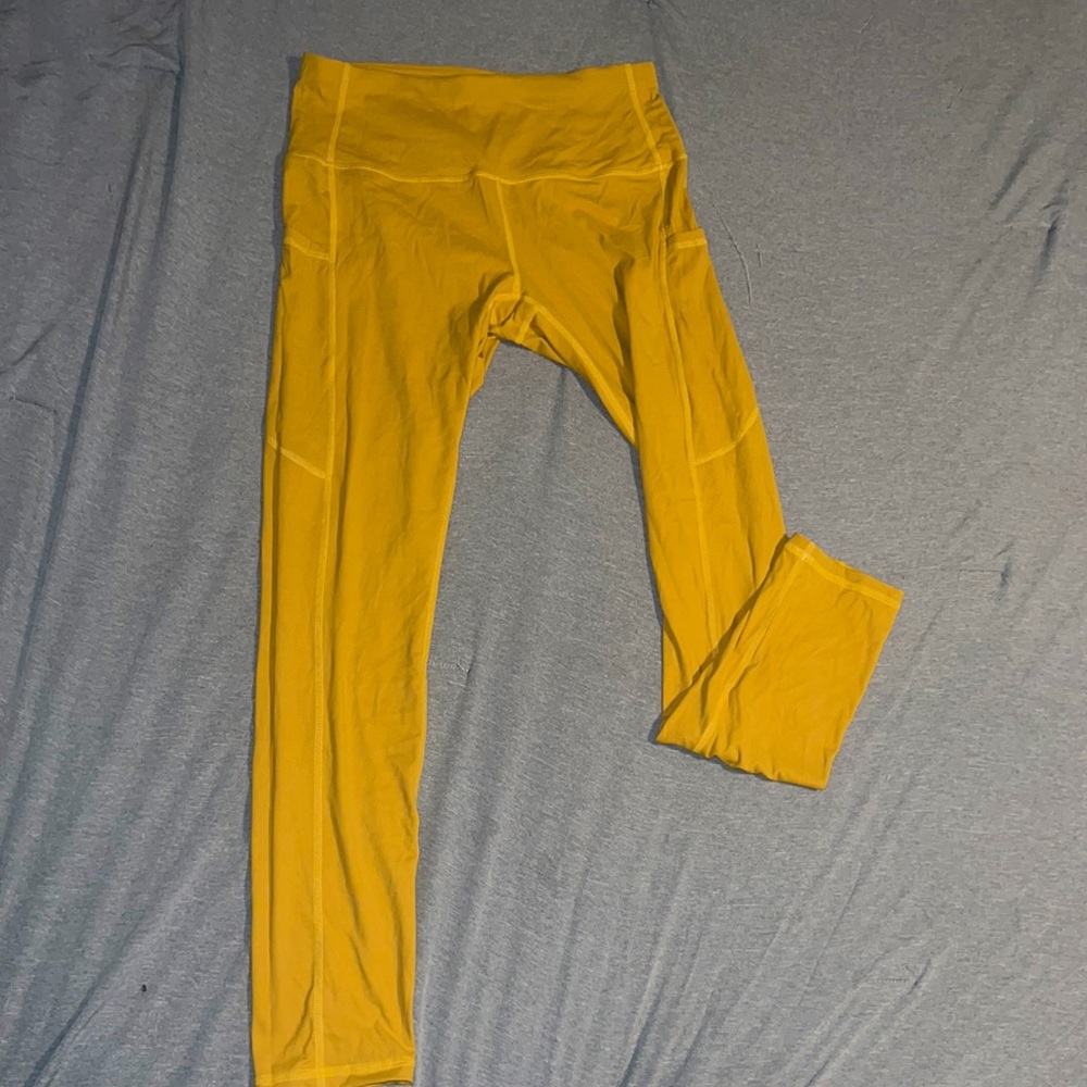 Mustard high waisted leggings